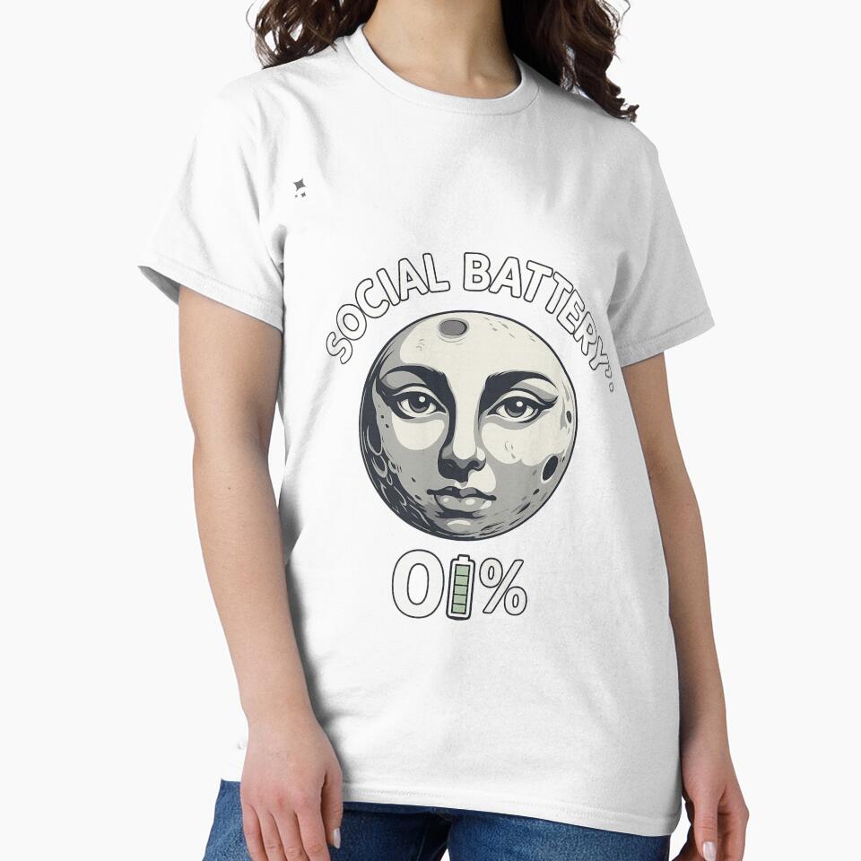 Social Battery 0% – Introvert Mood Design by TheTeeSpark T-Shirts, Hoodie, Sweatshirt | BlankRebels.com (Image 2)