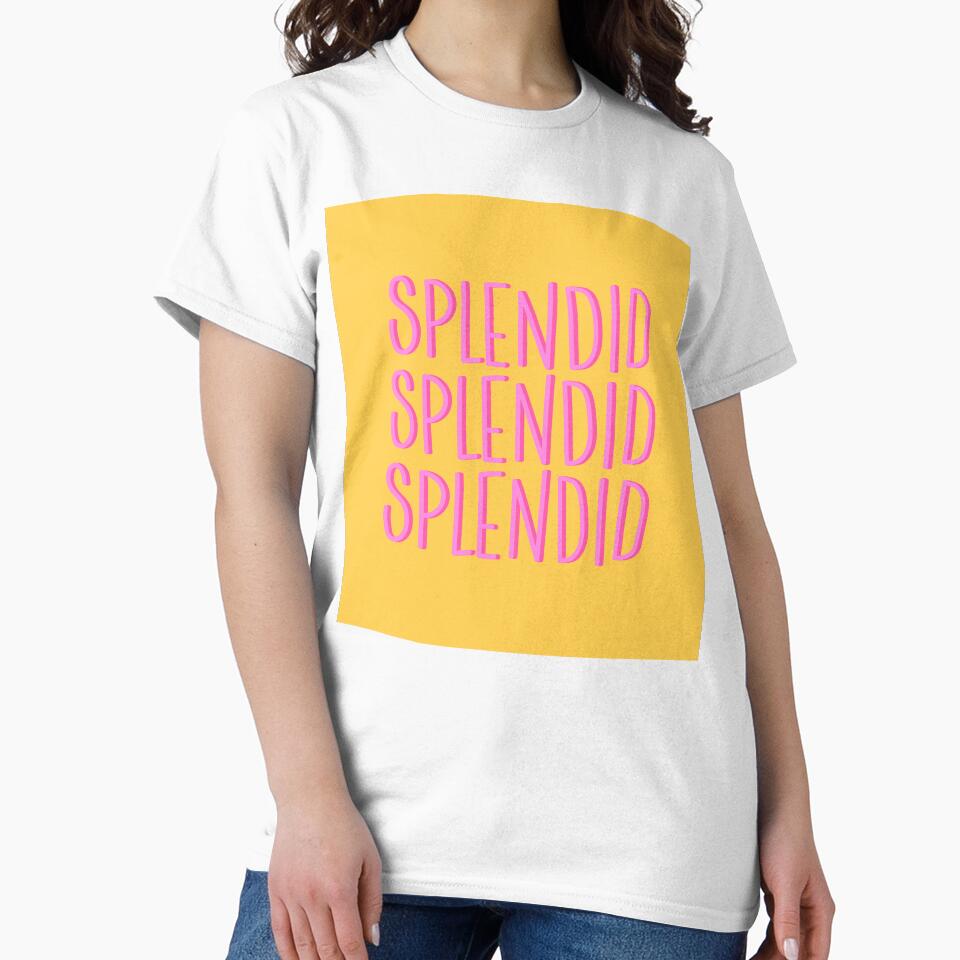 Splendid Typography Illustrated Yellow Background by Peekonet T-Shirts, Hoodie, Sweatshirt | BlankRebels.com (Image 2)