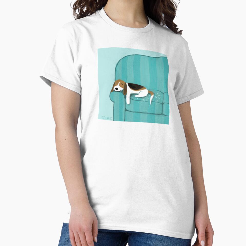 Happy Couch Dog | Cute Beagle by Jenn Inashvili T-Shirts, Hoodie, Sweatshirt | BlankRebels.com (Image 2)