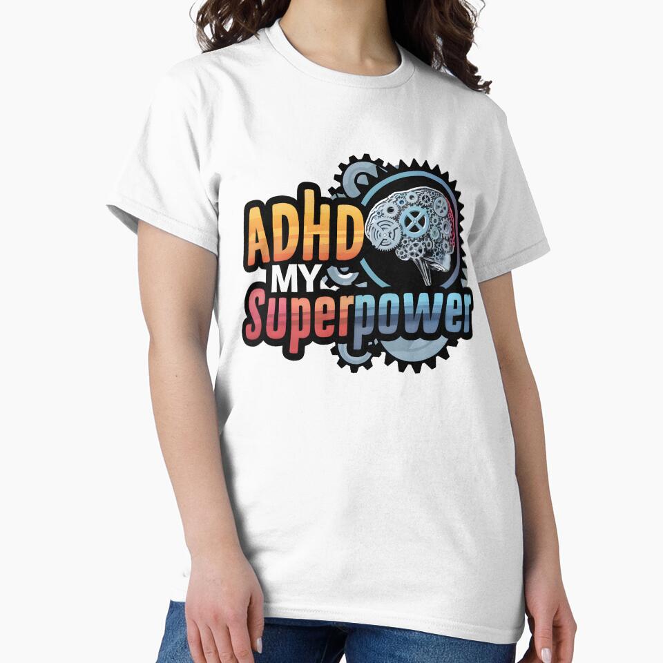 ADHD: Unleashing My Superpower by MillennialVibe T-Shirts, Hoodie, Sweatshirt | BlankRebels.com (Image 2)