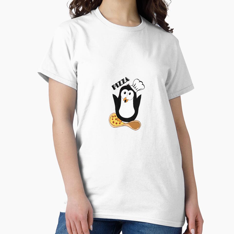 Pizza Penguin! Cute Penguin On Flying Magical Pizza! by Firejuice T-Shirts, Hoodie, Sweatshirt | BlankRebels.com (Image 2)
