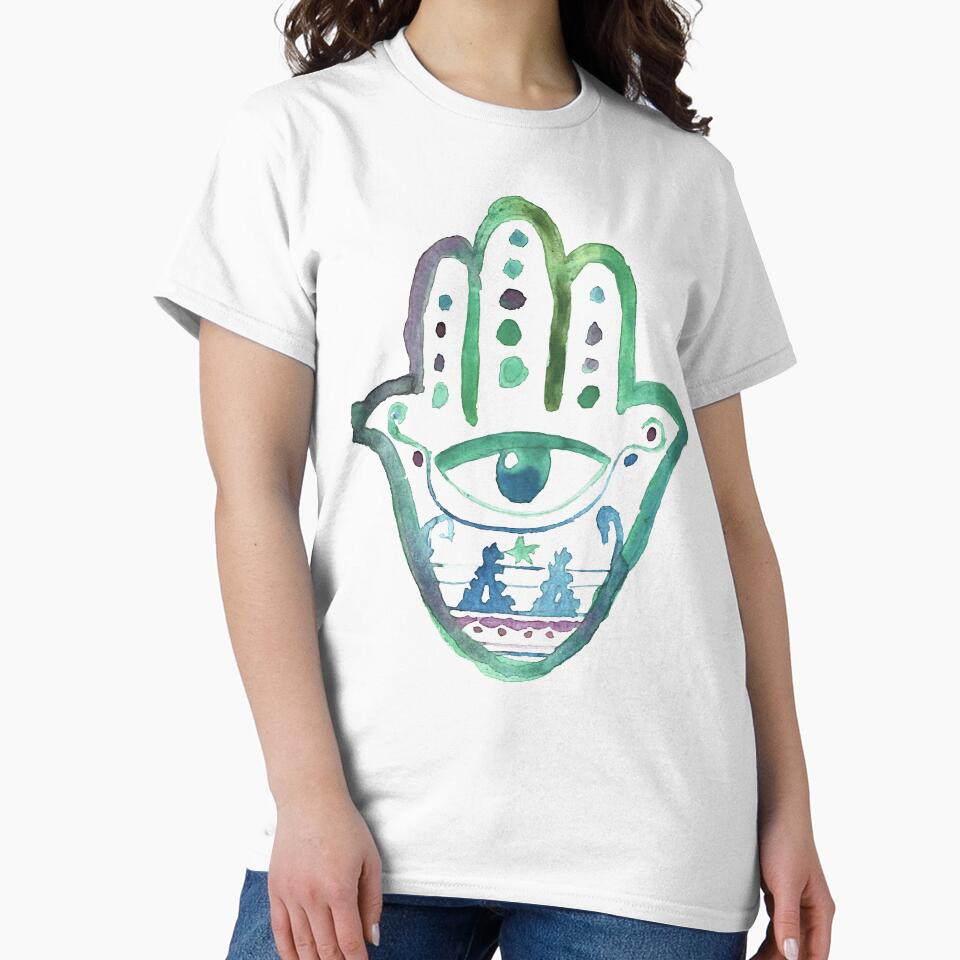Hamsa Hand 3 by Jill Ra T-Shirts, Hoodie, Sweatshirt | BlankRebels.com (Image 2)