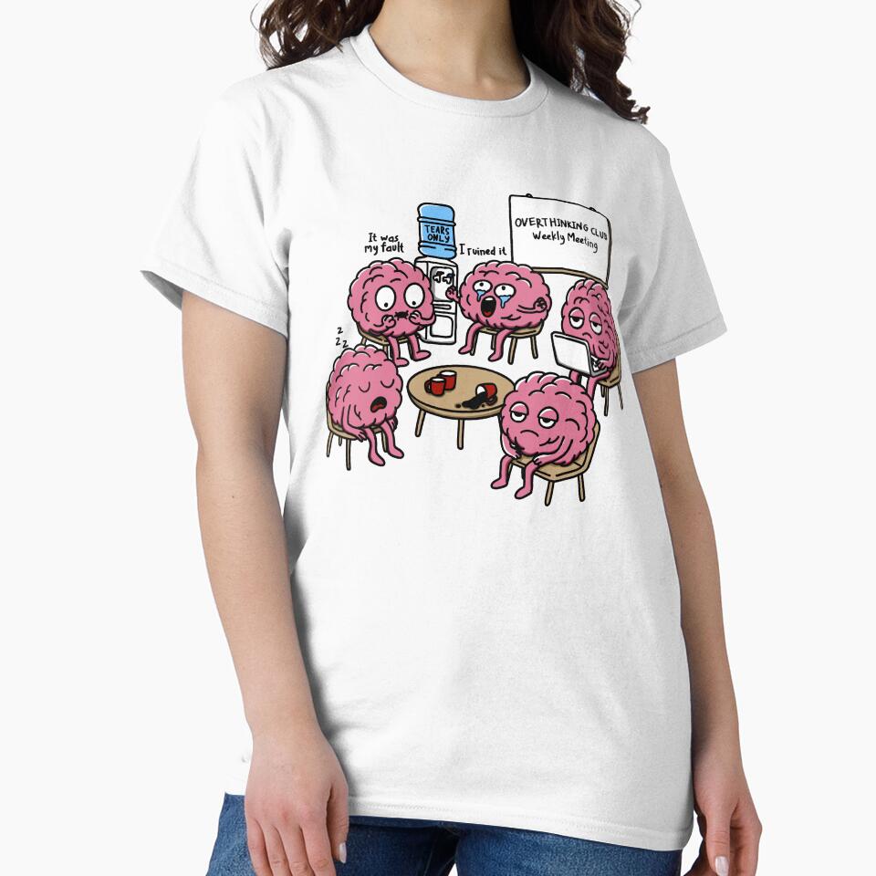 Overthinking Club by ethnicdrawing T-Shirts, Hoodie, Sweatshirt | BlankRebels.com (Image 2)