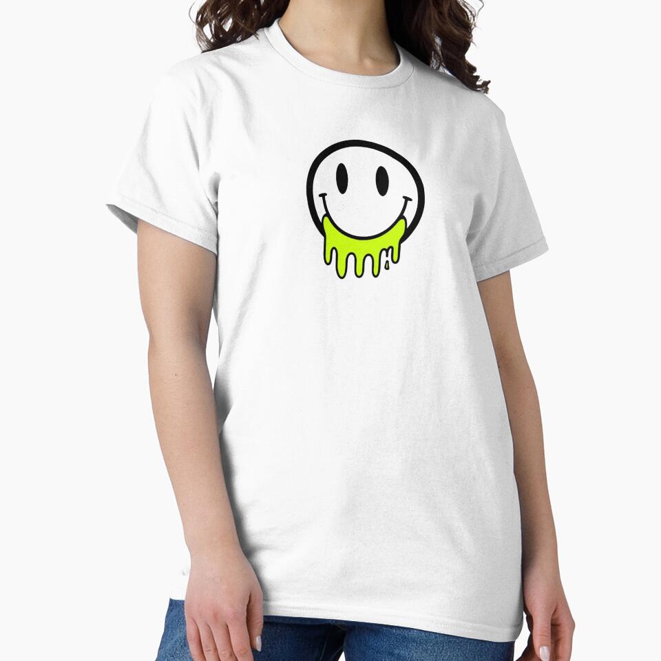 Y2K Melted Smiley Face by garts T-Shirts, Hoodie, Sweatshirt | BlankRebels.com (Image 2)