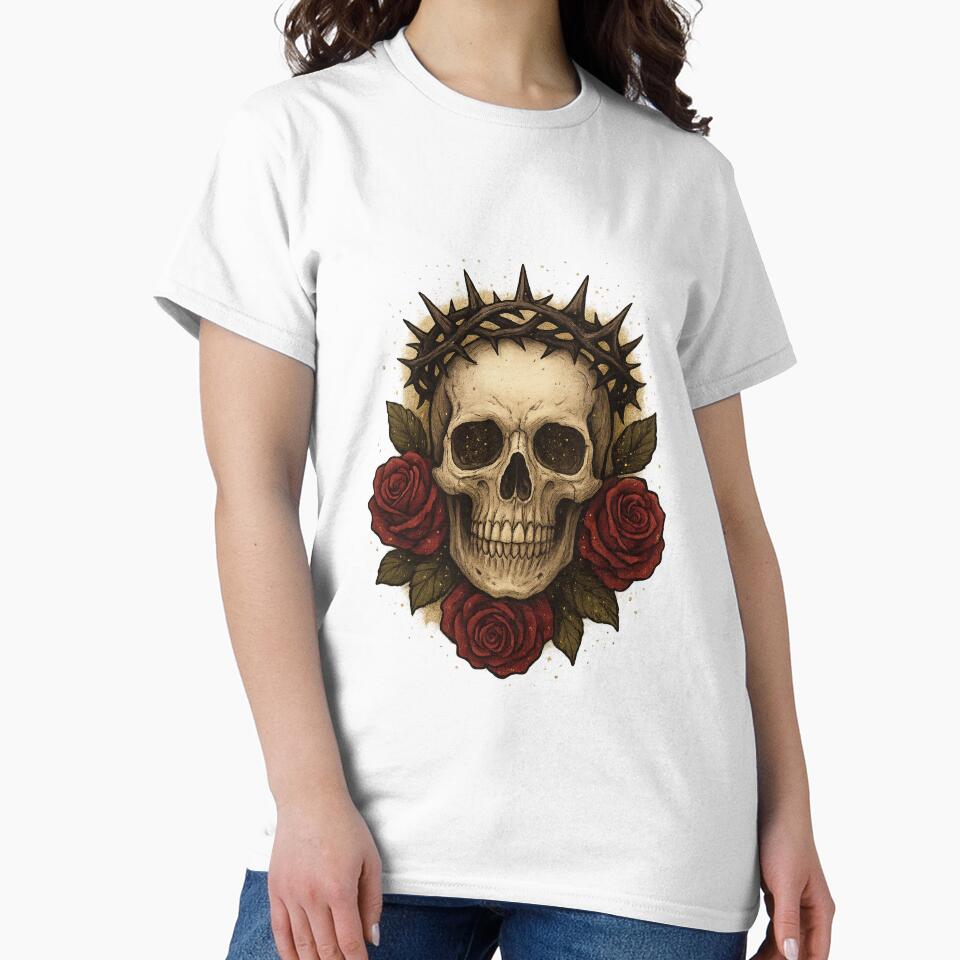 Thorn Crown Skull – Dark Sacred Aesthetic by SarahsSZN T-Shirts, Hoodie, Sweatshirt | BlankRebels.com (Image 2)