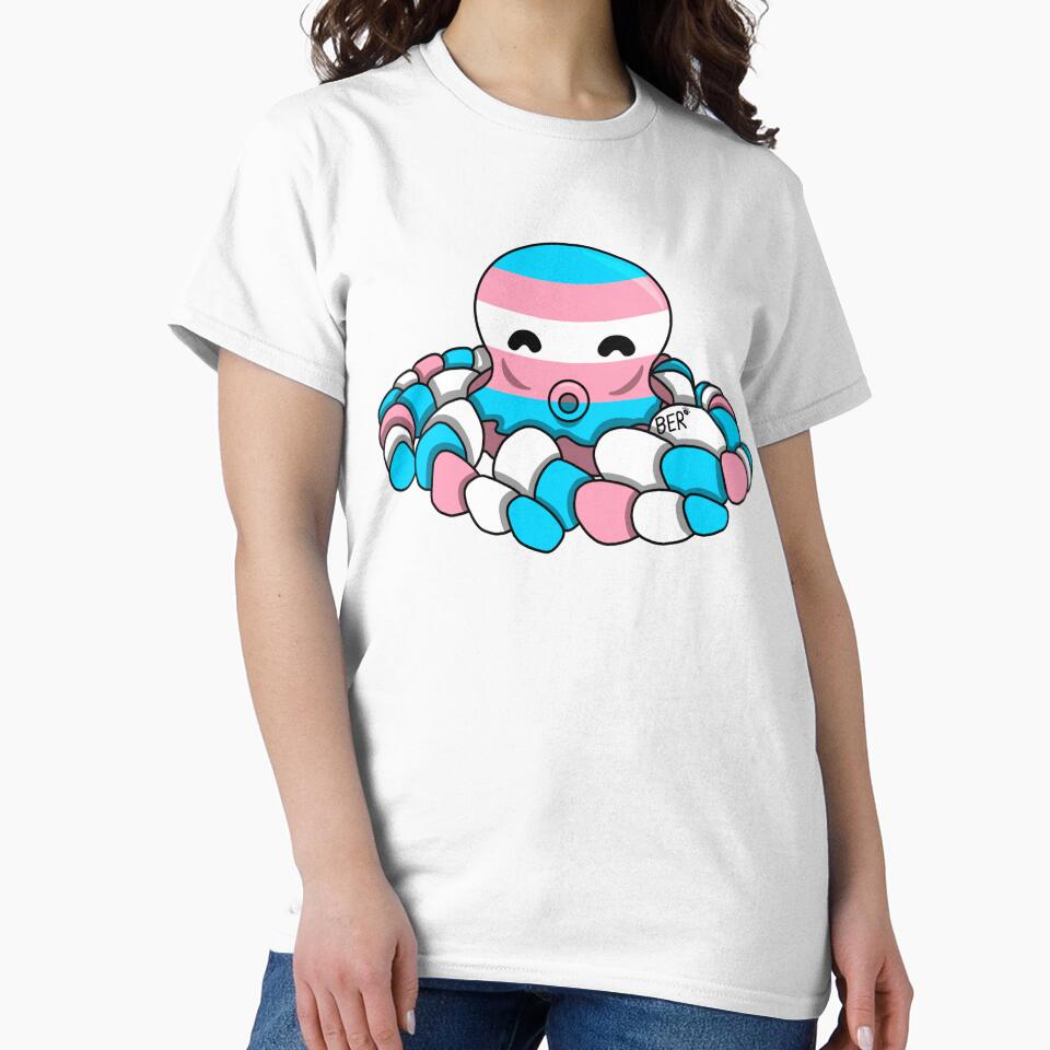 Transgender Pride Fidget Octopus by SentABear T-Shirts, Hoodie, Sweatshirt | BlankRebels.com (Image 2)