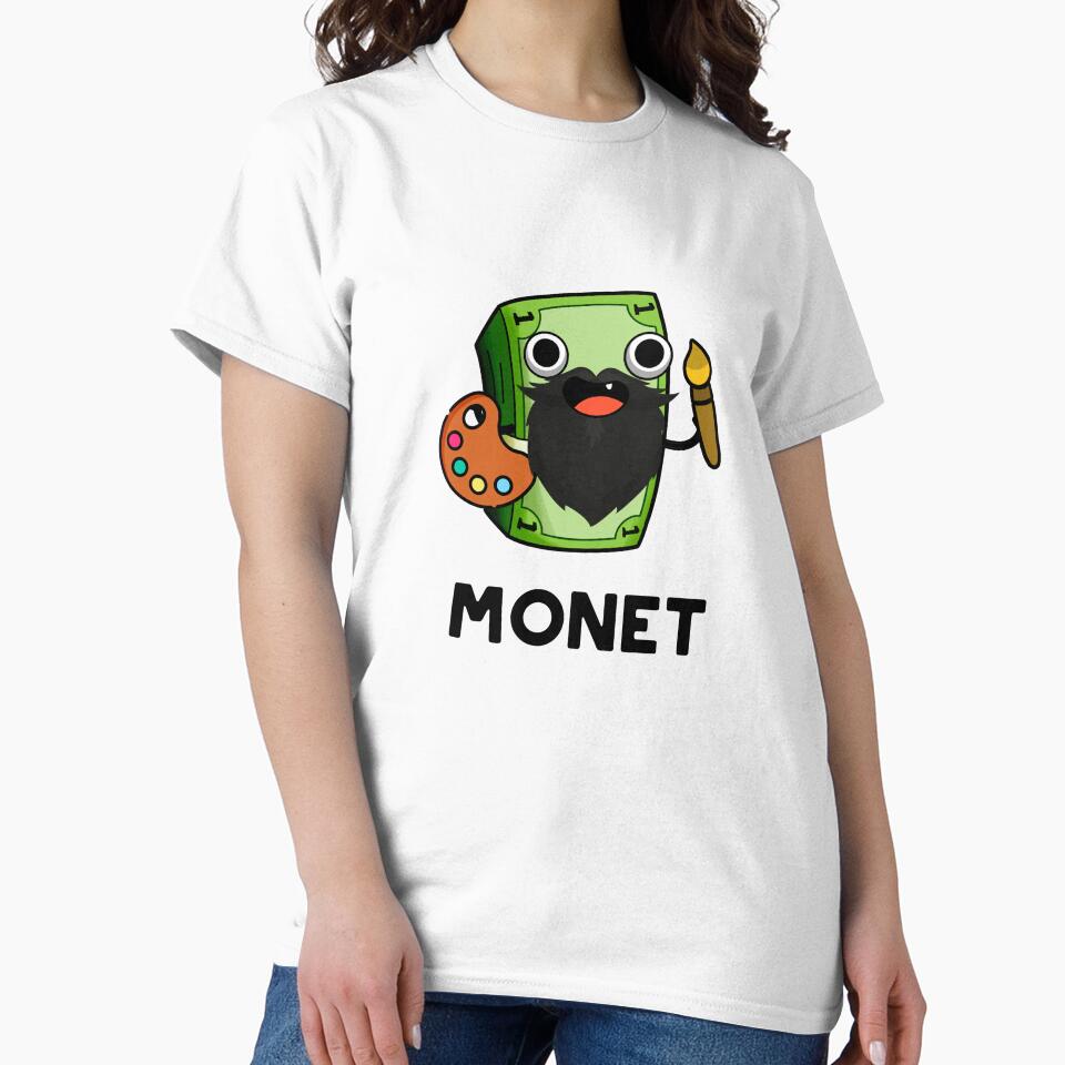 Monet Cute Artist Money Pun by punnybone