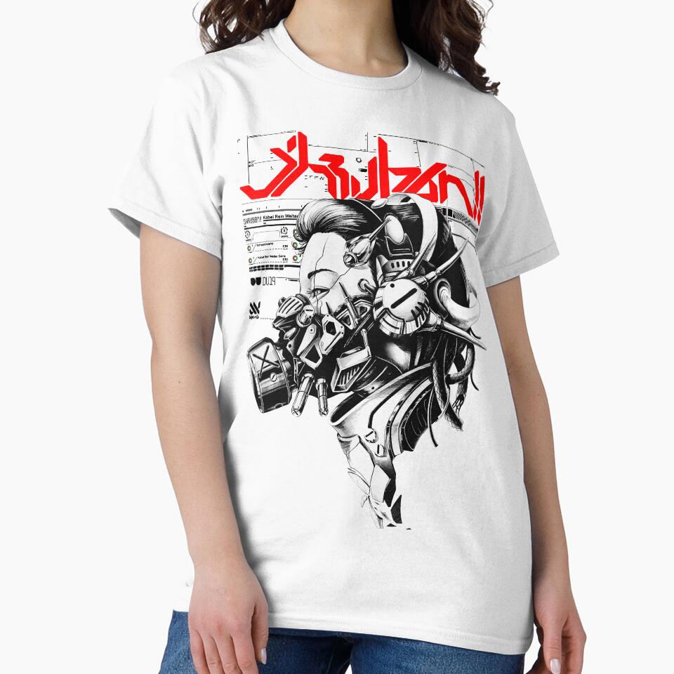 Vaporwave Cyberpunk Cyborg Girl by OWLvision33 T-Shirts, Hoodie, Sweatshirt | BlankRebels.com (Image 2)
