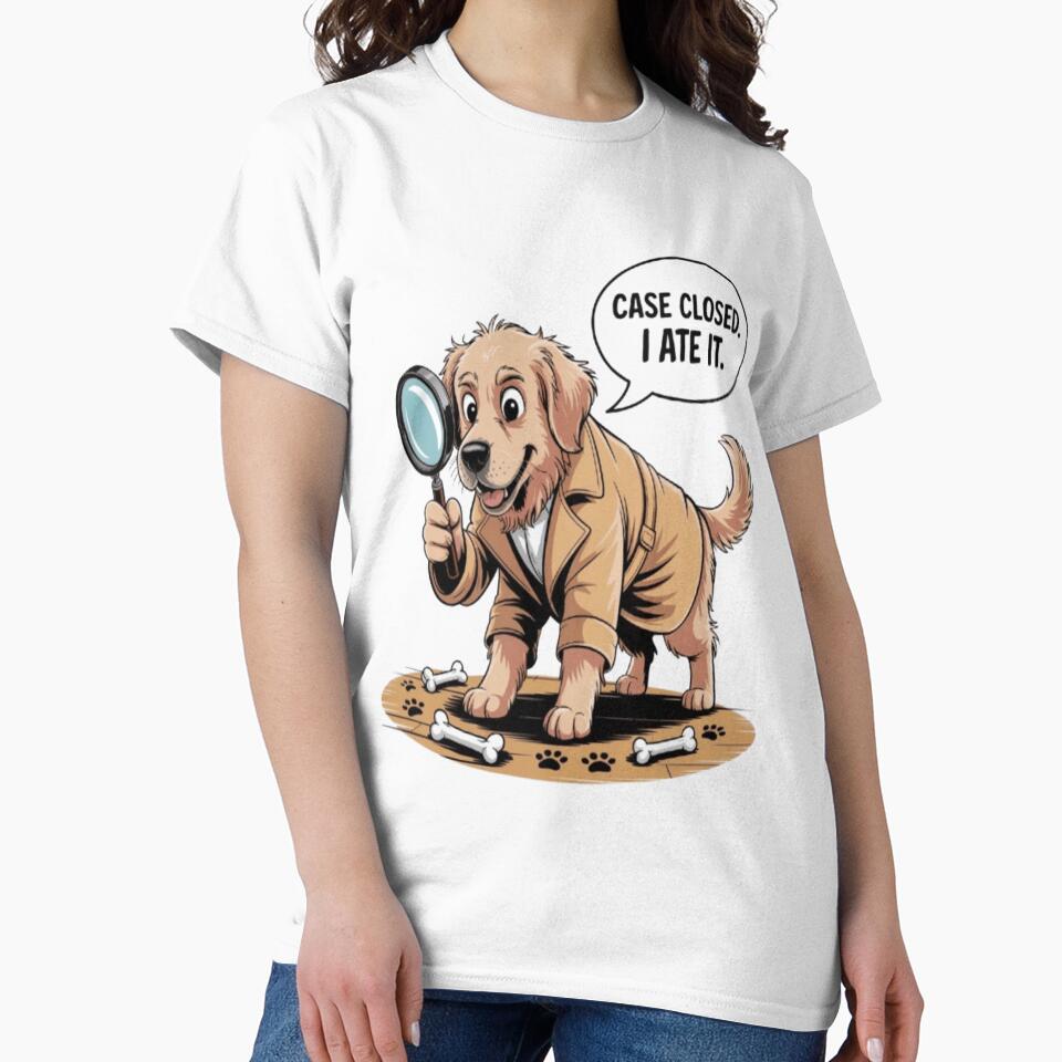 Detective Dog – Case Closed. I Ate It! ?️‍♂️? by Petpixy T-Shirts, Hoodie, Sweatshirt | BlankRebels.com (Image 2)