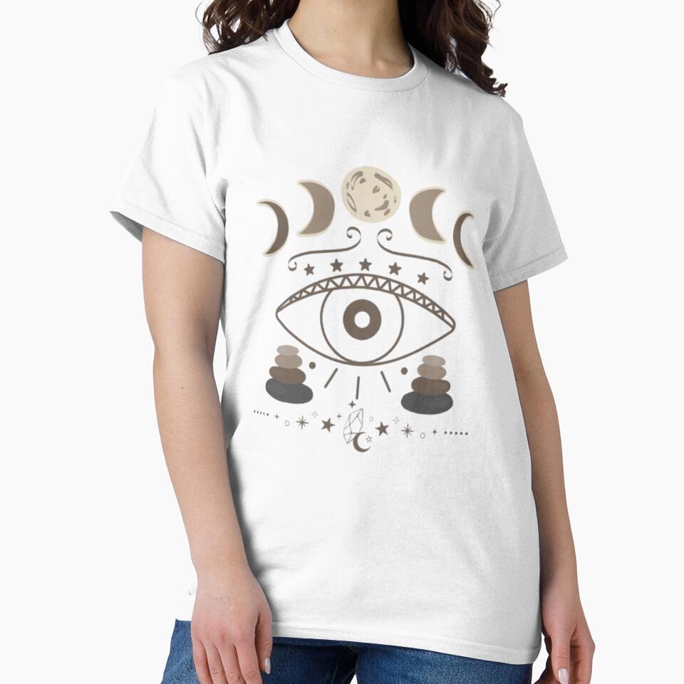 Mystic Nature Eye – Spiritual Moon Phases & Earth Elements Design by CreativeDazzleStudio T-Shirts, Hoodie,... (Image 2)