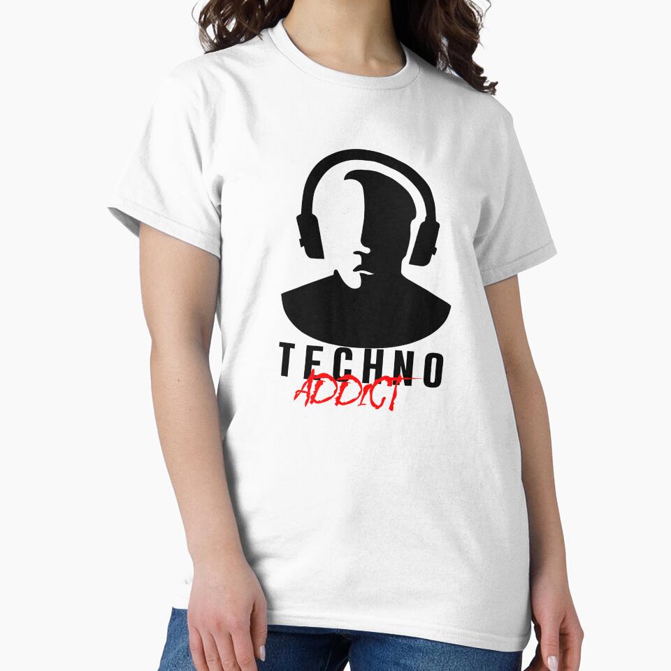 Techno Addict Black T-Shirts, Hoodie, Sweatshirt