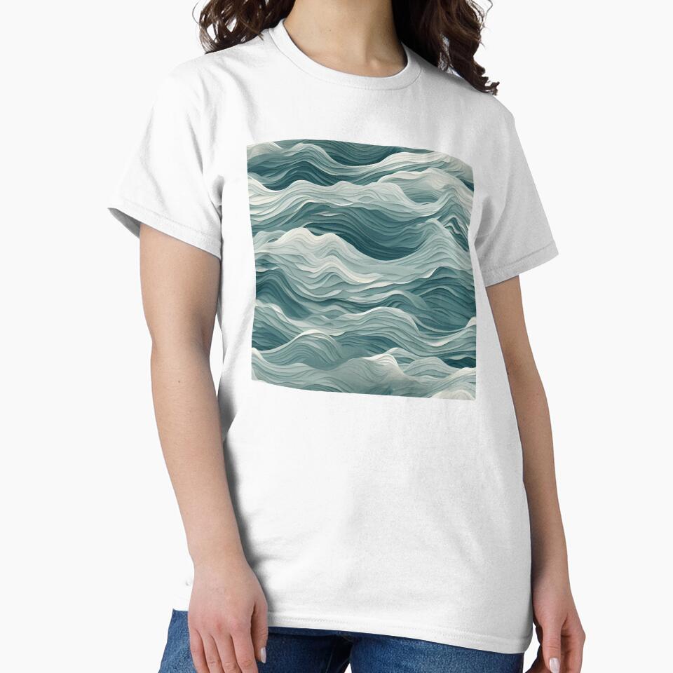 Ocean Waves Claymation Inspired Art #10 by CareToCanvas T-Shirts, Hoodie, Sweatshirt | BlankRebels.com (Image 2)
