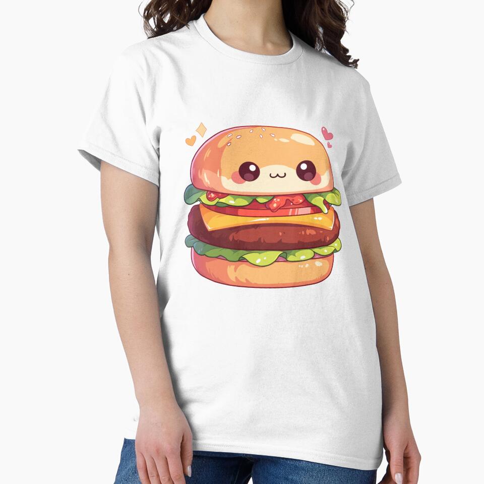 Kawaii Burger by Michael-Duong T-Shirts, Hoodie, Sweatshirt | BlankRebels.com (Image 2)
