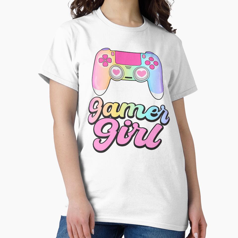 Gamer Girl Gamepad Controller by gildel-design T-Shirts, Hoodie, Sweatshirt | BlankRebels.com (Image 2)