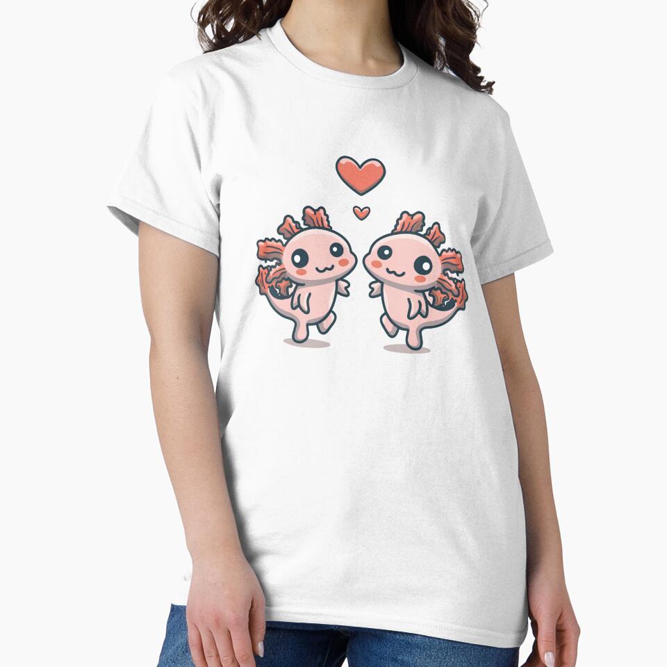 Cute Axolotl Love by Itsheartshop T-Shirts, Hoodie, Sweatshirt | BlankRebels.com (Image 2)