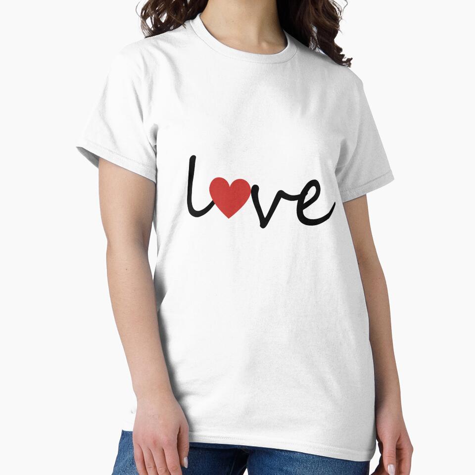 Love – Minimal Typography Sticker by Renu-Arts T-Shirts, Hoodie, Sweatshirt | BlankRebels.com (Image 2)