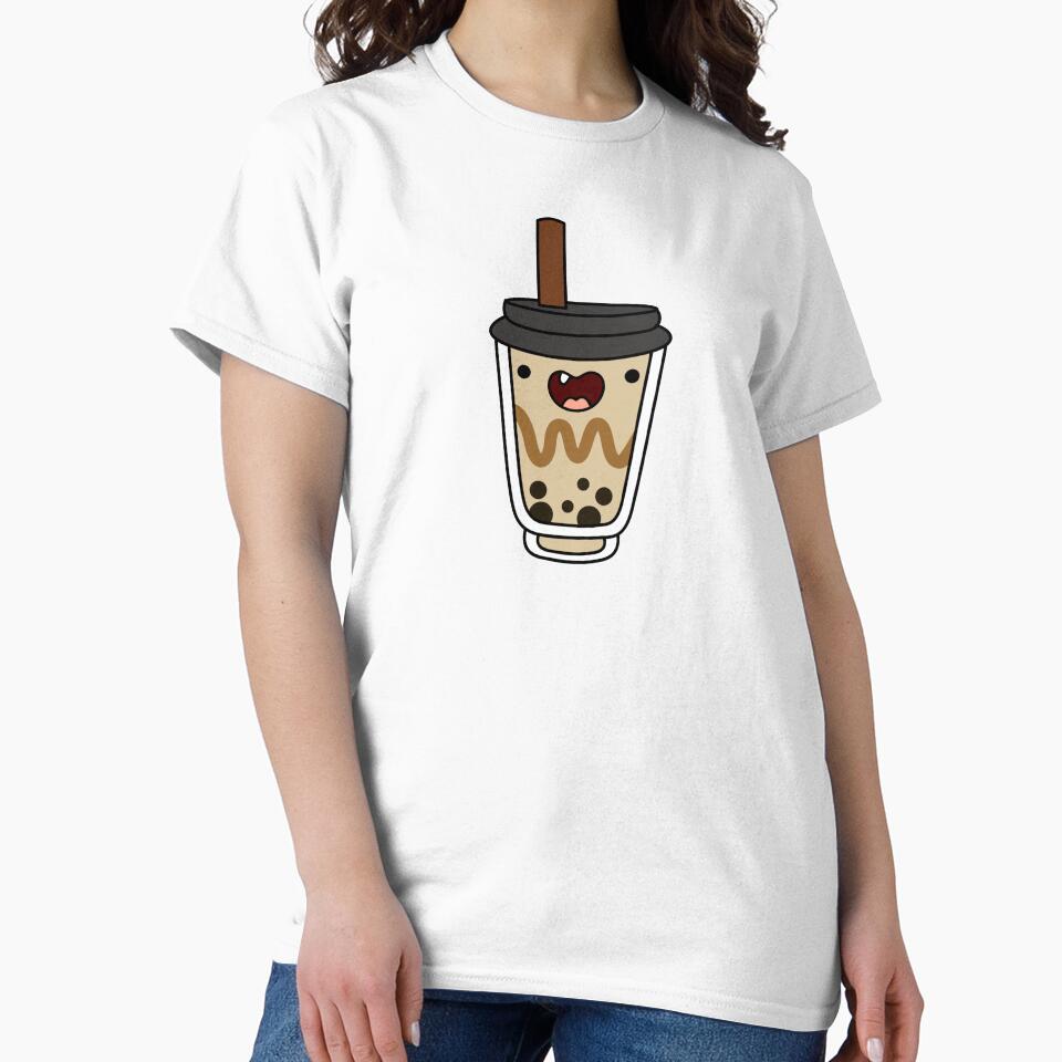 Kawaii Coffee Latte Boba Milk Drink by kawaiilife T-Shirts, Hoodie, Sweatshirt | BlankRebels.com (Image 2)
