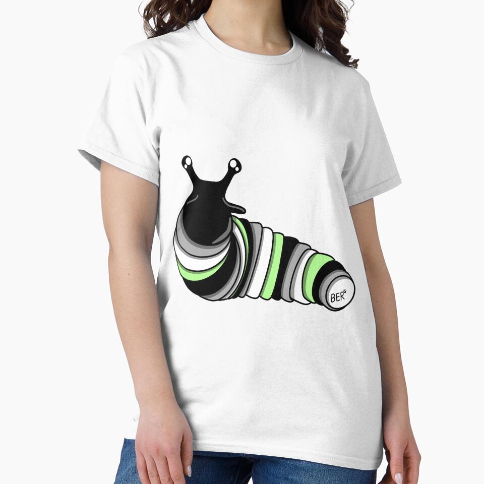 Agender Pride Fidget Slug by SentABear T-Shirts, Hoodie, Sweatshirt | BlankRebels.com (Image 2)