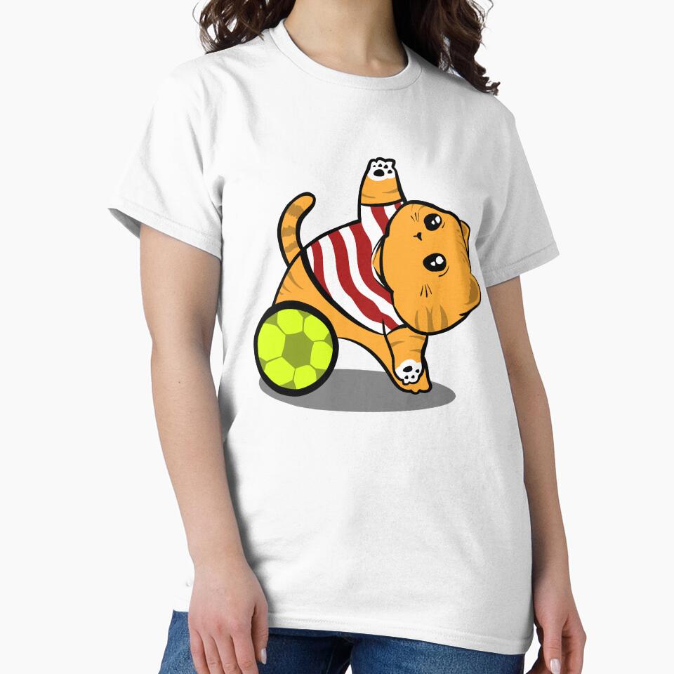 World Cup Cat – Cute Football Kitten Illustration with american costume by arivirus