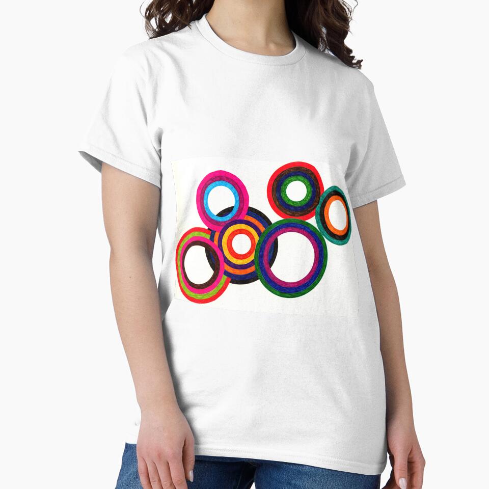 Heathered Circles Doodle Art by Courtney Wartner T-Shirts, Hoodie, Sweatshirt | BlankRebels.com (Image 2)