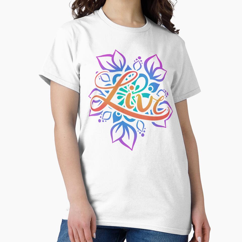 Rainbow Live Mandala by avacado-designs T-Shirts, Hoodie, Sweatshirt | BlankRebels.com (Image 2)