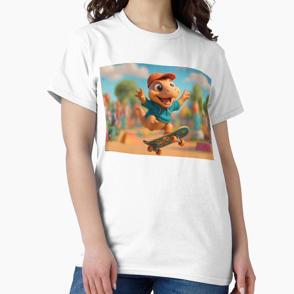 Skater Muttaburrasaurus Dinosaur 2 by Sillytoe T-Shirts, Hoodie, Sweatshirt | BlankRebels.com (Image 2)