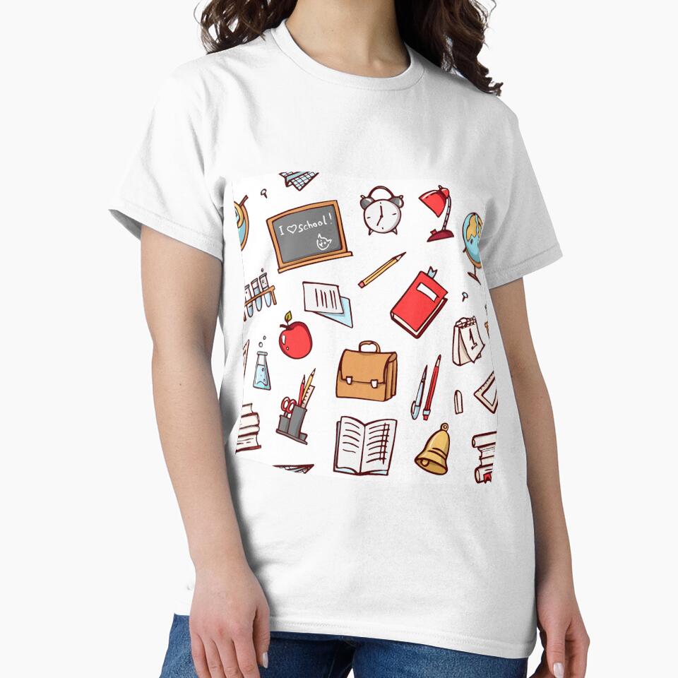 Books Teacher Seamless Pattern by Vanthuandesign T-Shirts, Hoodie, Sweatshirt | BlankRebels.com (Image 2)
