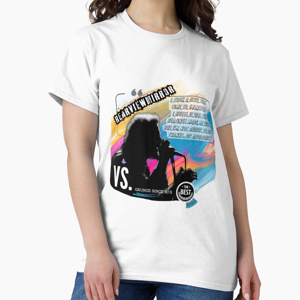 RearViewMirror Track Lyrics - FAN VS. Grunge 90s nostalgia - Best Lyrics Series by fleive T-Shirts, Hoodie,... (Image 2)