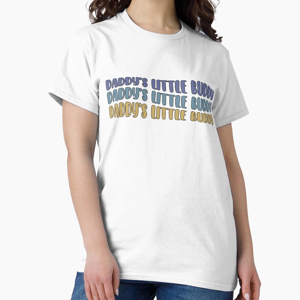 Daddy’s Little Buddy Pastel Retro Text by XuanhieuBp T-Shirts, Hoodie, Sweatshirt | BlankRebels.com (Image 2)
