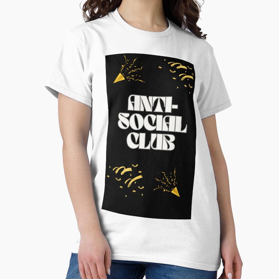 Anti-Social Club - Funny Antisocial Party Design by Extremeallie T-Shirts, Hoodie, Sweatshirt | BlankRebels.com (Image 2)