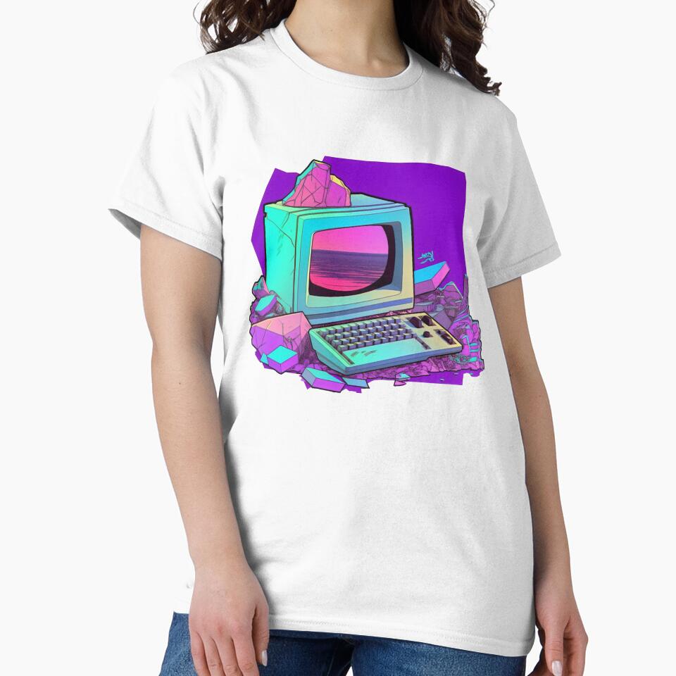 Vaporwave Camera Monitor Synthetic Cubism T-Shirts, Hoodie, Sweatshirt