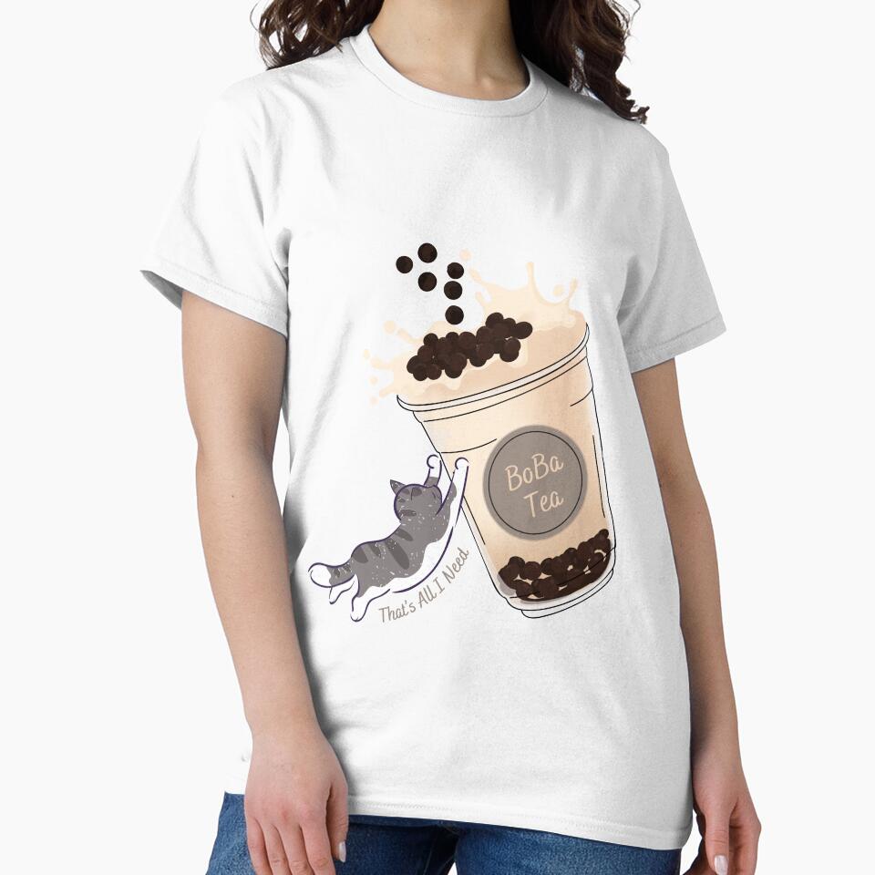 All I need is Boba tea | Bobo tea by EngkyEngky T-Shirts, Hoodie, Sweatshirt | BlankRebels.com (Image 2)