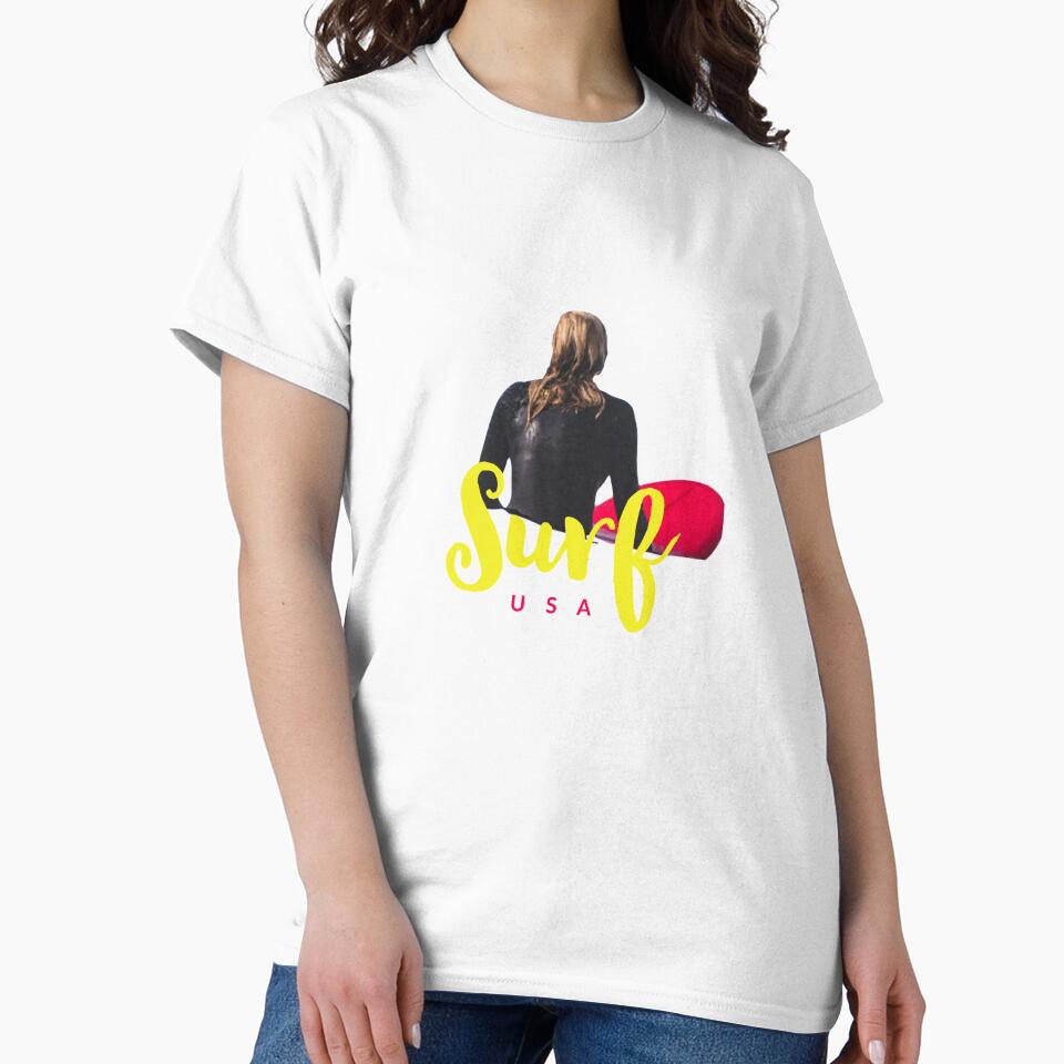 SURF USA - MINIMALIST - USA - RED BOARD - SURFING by Tropical Blood T-Shirts, Hoodie, Sweatshirt | BlankRebels.com (Image 2)