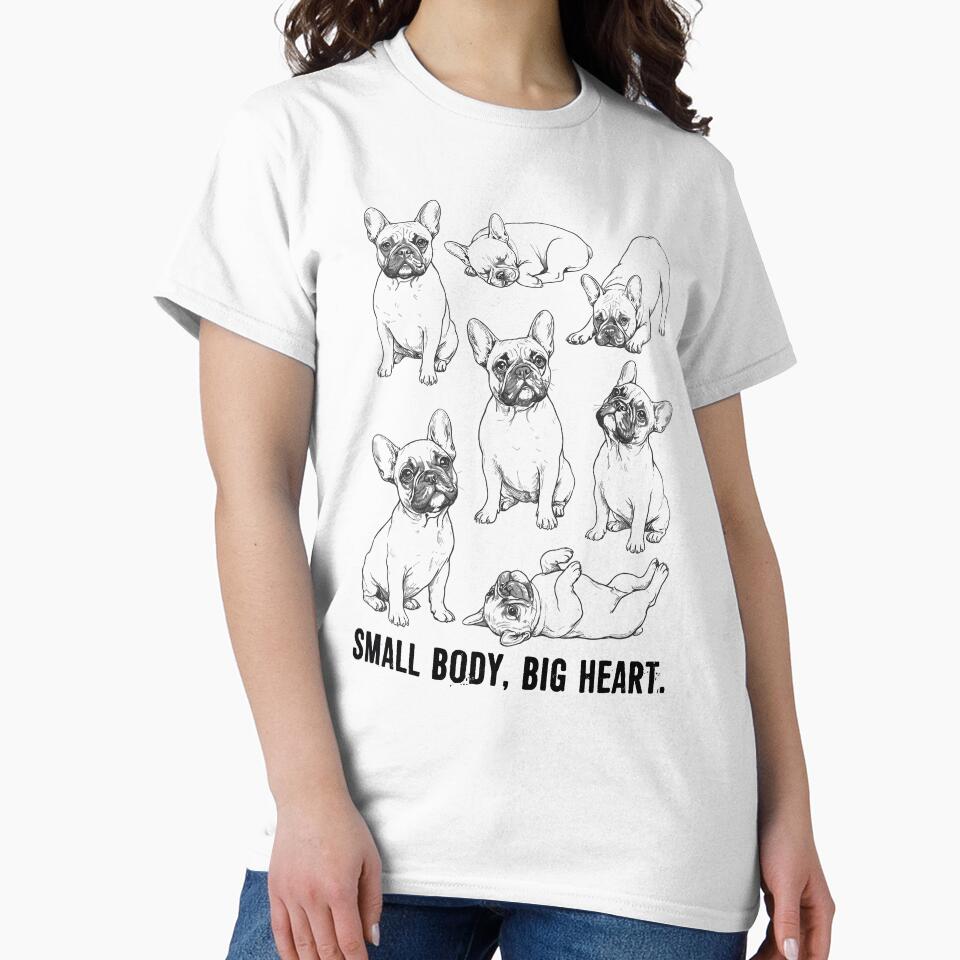 French Bulldog 90s Vintage Retro Tattoo Style Multiple Poses by MuniraWearify T-Shirts, Hoodie, Sweatshirt (Image 2)