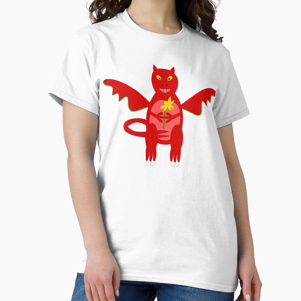 Welsh Dragon with Daffodil Cartoon Fantasy Art by naturegallery T-Shirts, Hoodie, Sweatshirt | BlankRebels.com (Image 2)