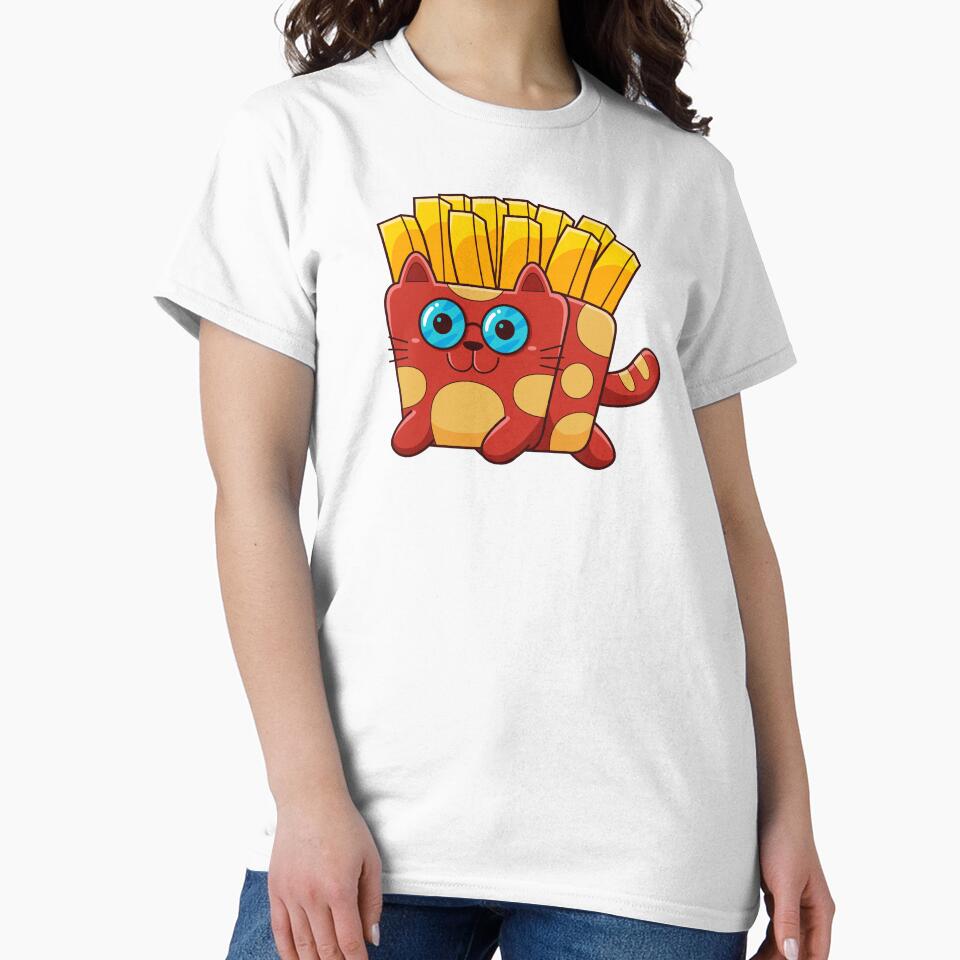 Cute Cat Kawaii Fries by PosterpartyCo T-Shirts, Hoodie, Sweatshirt | BlankRebels.com (Image 2)