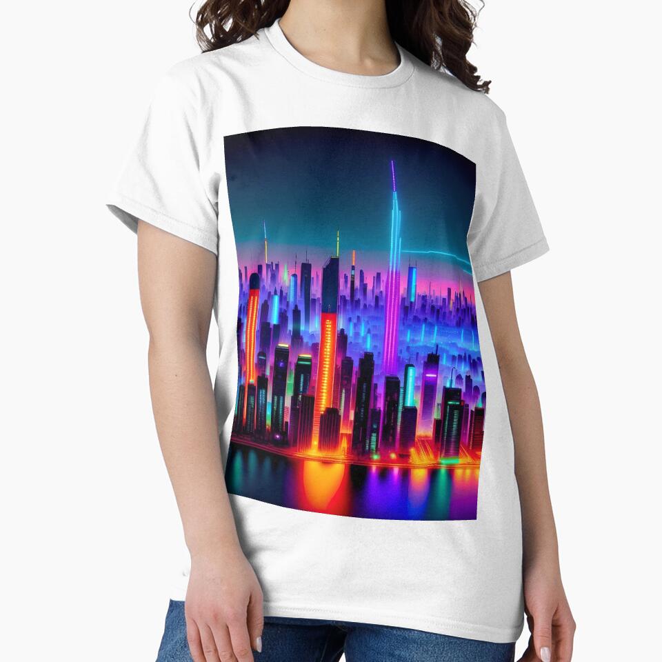 Future Vision: Colorful Urban Landscape & Modern Cityscape by Esterlane T-Shirts, Hoodie, Sweatshirt (Image 2)