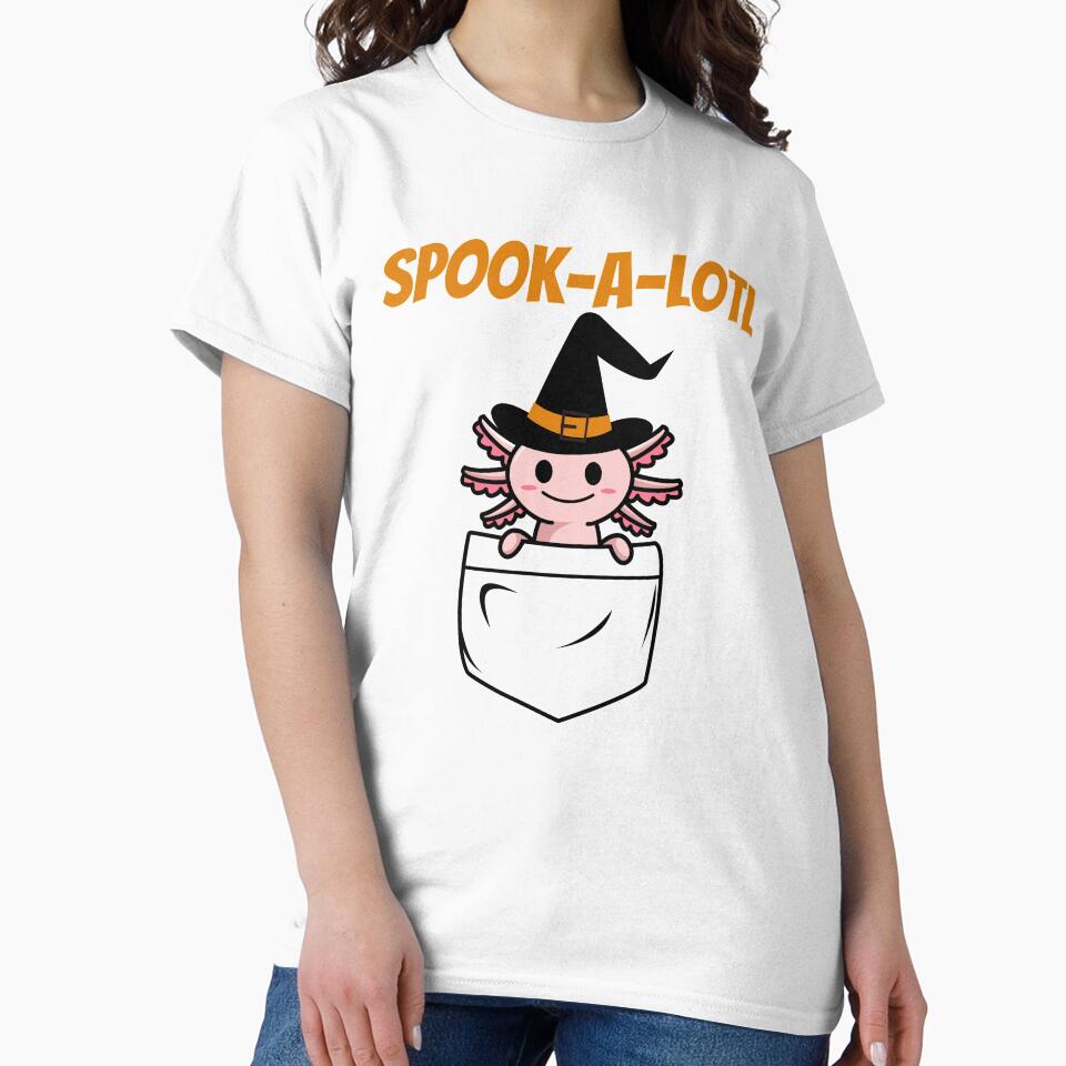 Axolotl Halloween Costume - SPOOK-A-LOTL by ijdesigns T-Shirts, Hoodie, Sweatshirt | BlankRebels.com (Image 2)