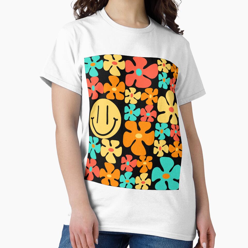 Smiley flowers by DesertAloha T-Shirts, Hoodie, Sweatshirt | BlankRebels.com (Image 2)