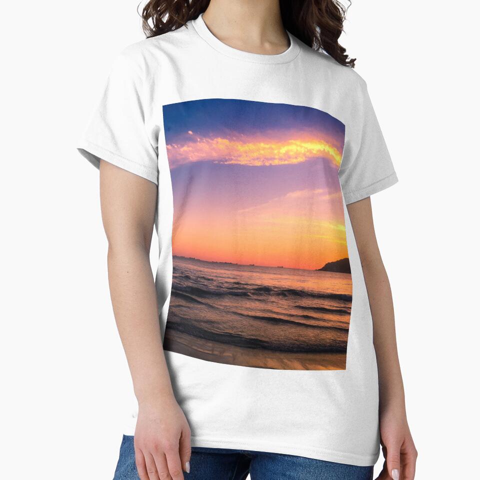 Beautiful Sunset Ocean by newburyboutique T-Shirts, Hoodie, Sweatshirt | BlankRebels.com (Image 2)