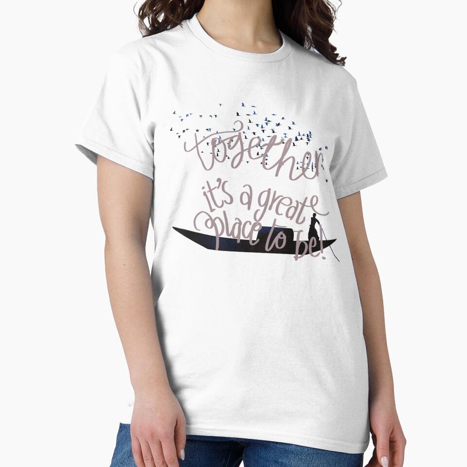 Together is a great place to be lonely man on a black ship by chuckletuckle T-Shirts, Hoodie, Sweatshirt (Image 2)