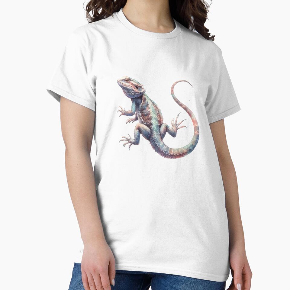 Colorful Watercolor Bearded Dragon by TheAnimalZ00 T-Shirts, Hoodie, Sweatshirt | BlankRebels.com (Image 2)