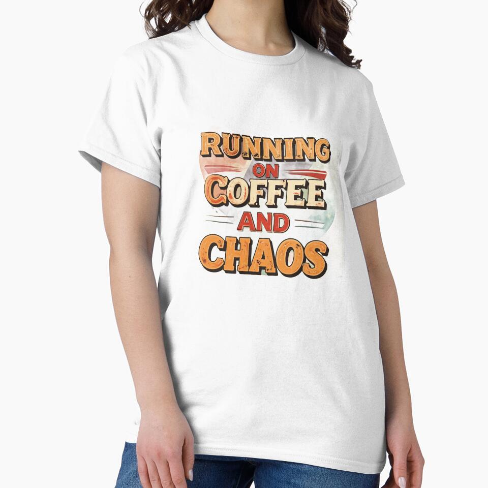 Running On Coffee And chaos by Yuninabil01 T-Shirts, Hoodie, Sweatshirt | BlankRebels.com (Image 2)
