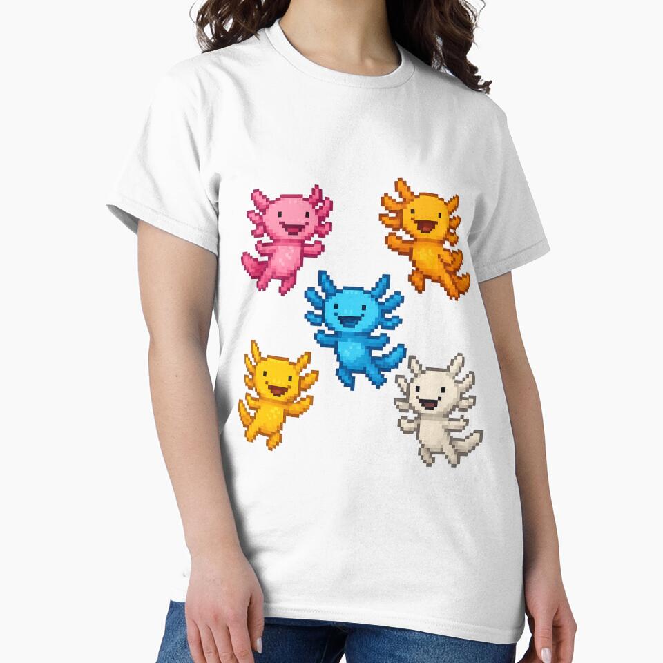 CUTE AXOLOTS by Omarcos T-Shirts, Hoodie, Sweatshirt | BlankRebels.com (Image 2)