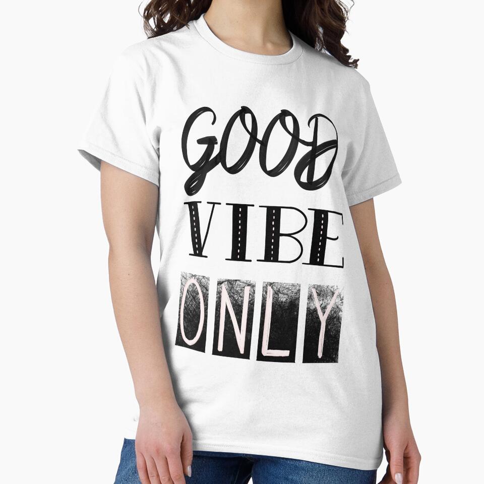 Good Vibe Only - hand lettering design by designsoln1 T-Shirts, Hoodie, Sweatshirt | BlankRebels.com (Image 2)