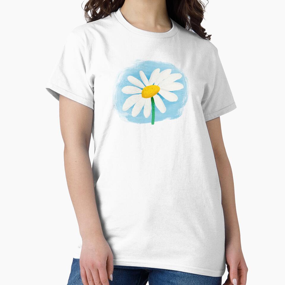“Watercolor daisy” design (no words) by SienaItaly T-Shirts, Hoodie, Sweatshirt | BlankRebels.com (Image 2)