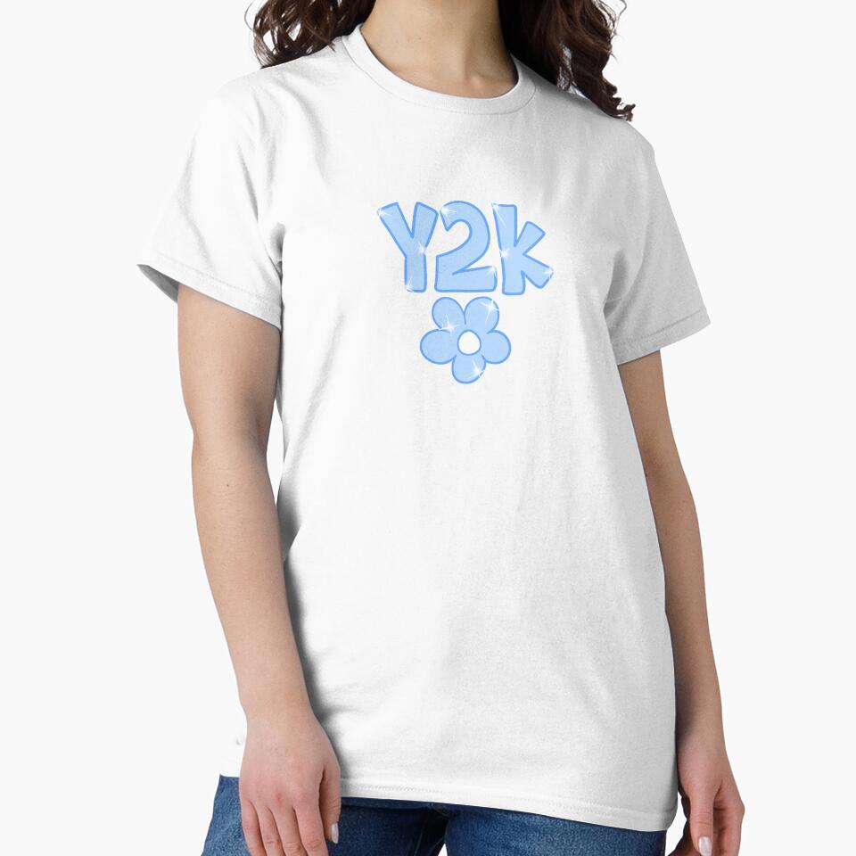 Blue Y2K Letters by gross-girl99 T-Shirts, Hoodie, Sweatshirt | BlankRebels.com (Image 2)