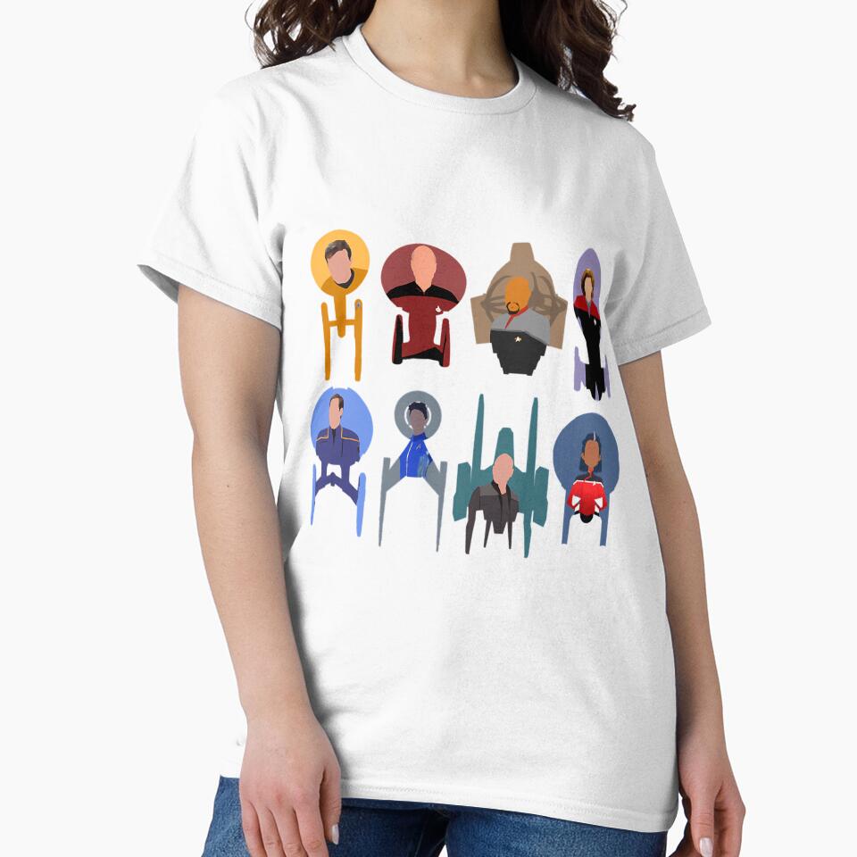 Trek Ships  Captains by hugomc-laughlin T-Shirts, Hoodie, Sweatshirt | BlankRebels.com (Image 2)