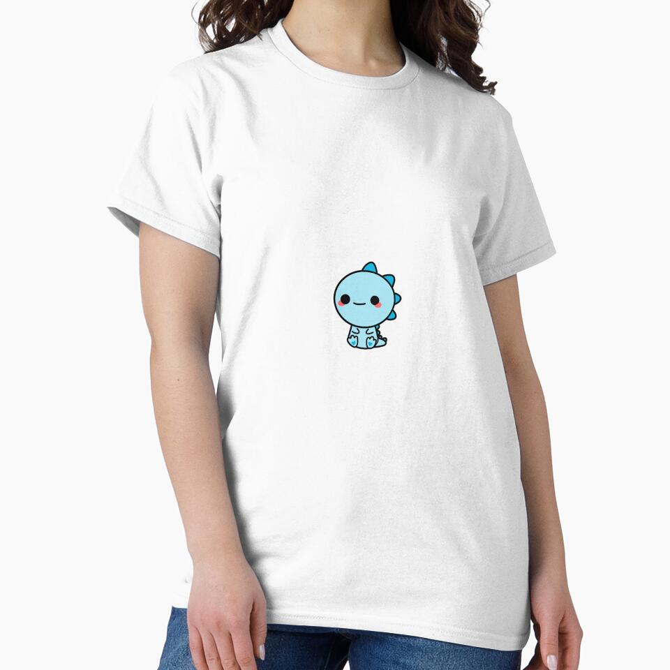 cute blue dinosaur by Meri Kessler T-Shirts, Hoodie, Sweatshirt | BlankRebels.com (Image 2)