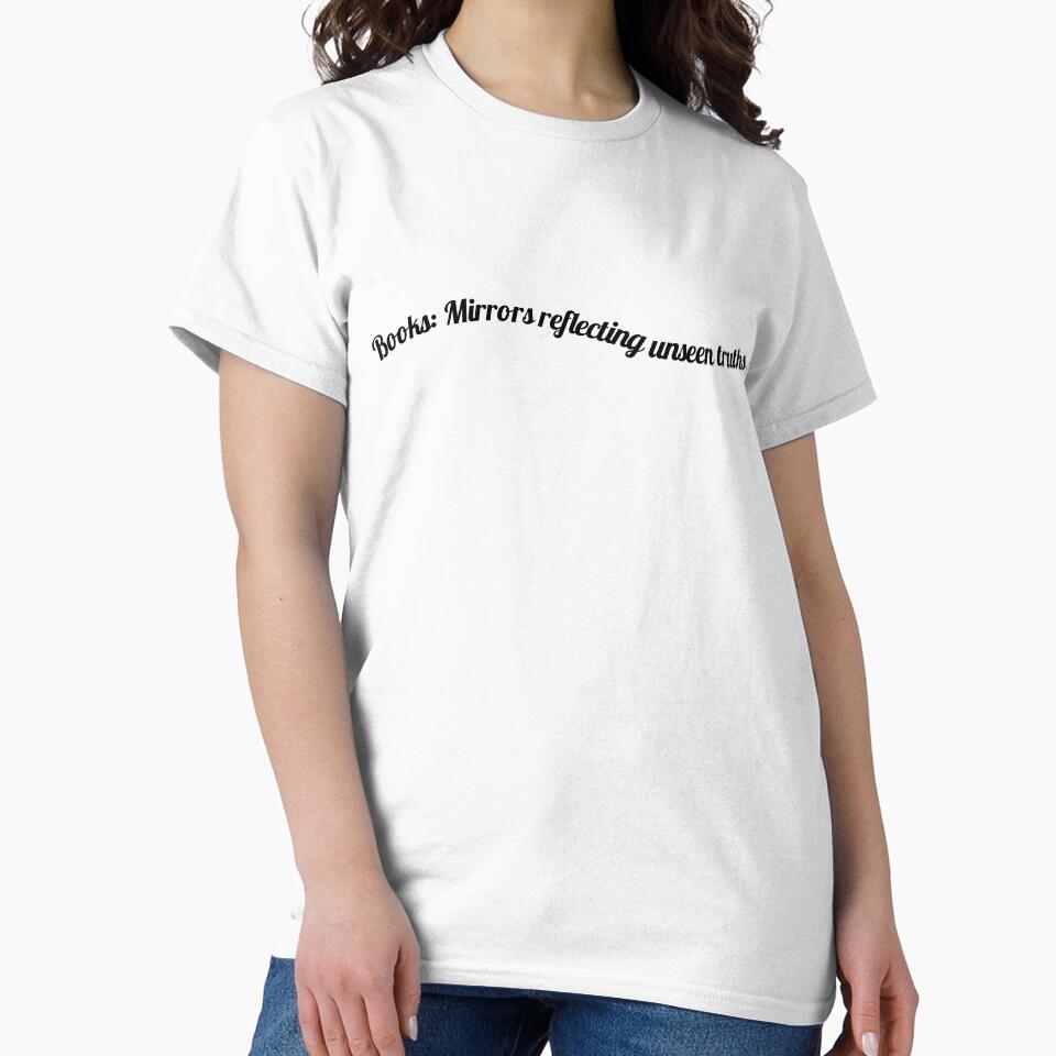 Books: Mirrors reflecting unseen truths. by ioankoll213 T-Shirts, Hoodie, Sweatshirt | BlankRebels.com (Image 2)